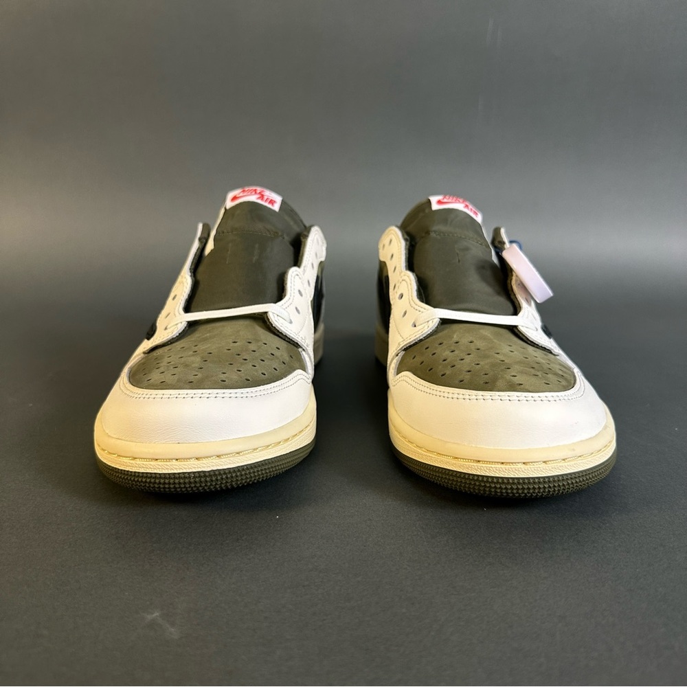 Size 11- 2024 Men's Jordan 1 Retro Low OG SP Travis Scott Med Olive DM7866-200 - Picture 9 of 11